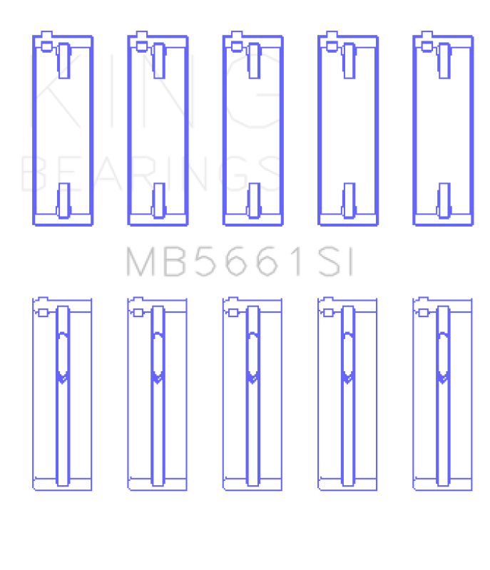 Load image into Gallery viewer, King Engine Bearings MB5661SI0.25 KING Main Bearings
