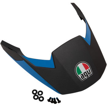Agv Peak for AX-9 Helmets - Black/Cyan Blue
