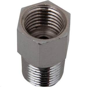 Drag Specialties 1742-0700 Adapter Inverted Flare - 1/8in. NPT Male 3/8-24in. - Chrome