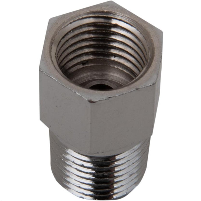 Drag Specialties 1742-0700 Adapter Inverted Flare - 1/8in. NPT Male 3/8-24in. - Chrome