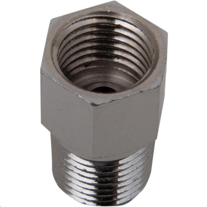 Drag Specialties 1742-0700 Adapter Inverted Flare - 1/8in. NPT Male 3/8-24in. - Chrome