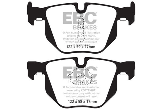 Ebc DP42009R EBC Yellowstuff Brake Pad Sets
