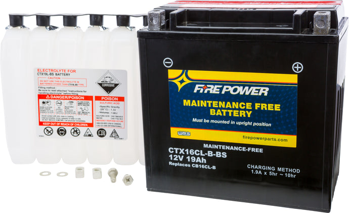 Fire Power CTX16CL-B-BS Sealed Battery