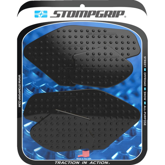 Stompgrip 55-10-0195B Volcano Profile Traction Tank Grip - Street - Black