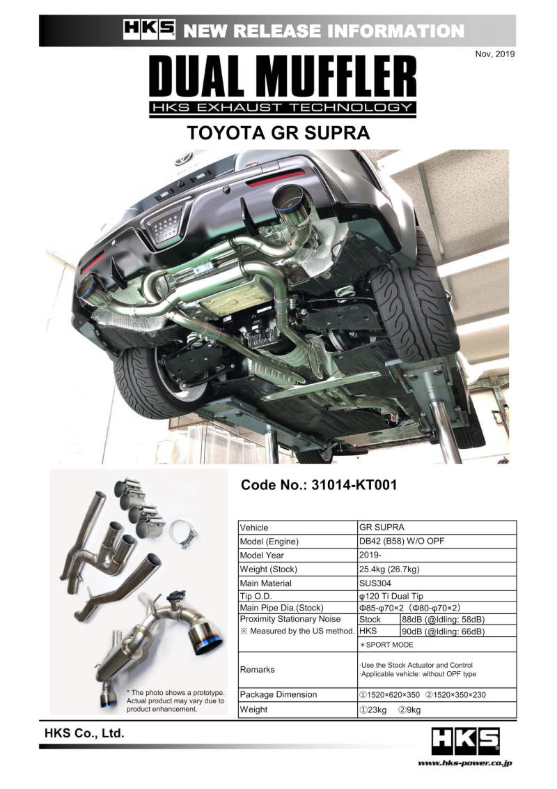 Load image into Gallery viewer, Hks 31014-KT001 HKS Exhaust - Full Dual
