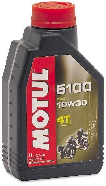 Motul Lubricants 104062 5100 4T Synthetic Ester Blend Motor Oil - 10W30 - 1L.