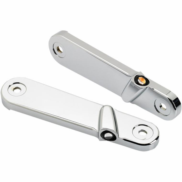 Joker Machine 05-211-3 Smooth Streamliner Front LED Turn Signals - Chrome