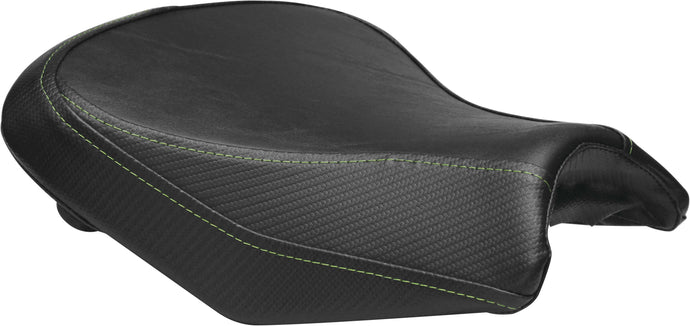 Luimoto 3321101 Baseline Rider Seat Covers - SP Black/CF Black/Lime Green