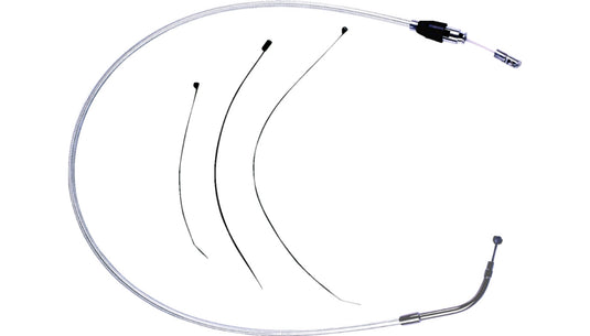 Magnum 32398HE Alternate Length Sterling Chromite Quick Connect Braided Upper Clutch Cable - 47-1/4in.