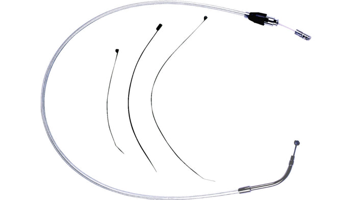 Magnum 323902HE Alternate Length Sterling Chromite Quick Connect Braided Upper Clutch Cable - 37-1/4in.