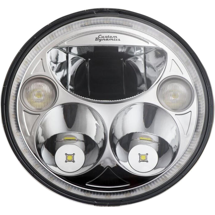 Custom Dynamics CDTB-7-I-C 7in. TruBeam Headlight - Chrome Reflector