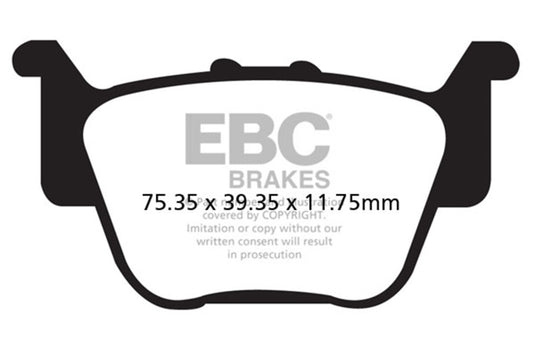 Ebc Powersports FA373R EBC R Sintered Brake Pads