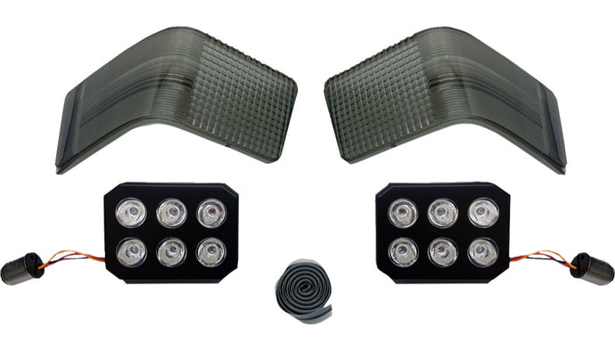 Custom Dynamics CD-TP-13-S LED Tour-Pak Run/Brake Lights with Lenses - Smoke