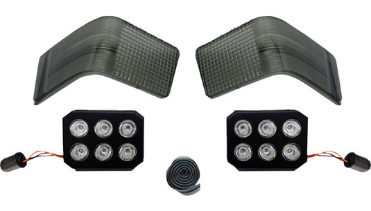Custom Dynamics CD-TP-13-S LED Tour-Pak Run/Brake Lights with Lenses - Smoke