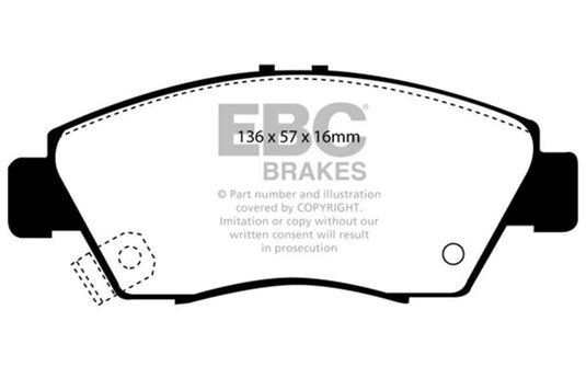 Ebc DP2891 EBC Greenstuff Brake Pad Sets