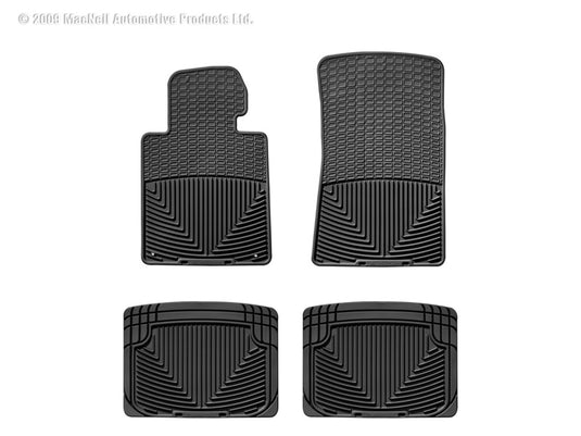 Weathertech W24-W20 WT Rubber Mats - Rear - Blk