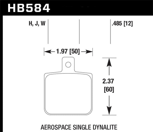 Hawk Performance HB584F.485 HAWK HPS Brake Pad Sets