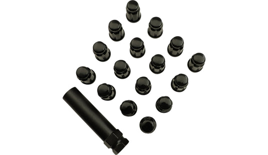 Moose Utility SPMO3803BL4 Lug Nut - Splined - 3/8in. - Black - 16pk.