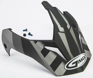 G-Max G011057 Visor for GM11D 15 Helmet - Flat Black/Dark Silver
