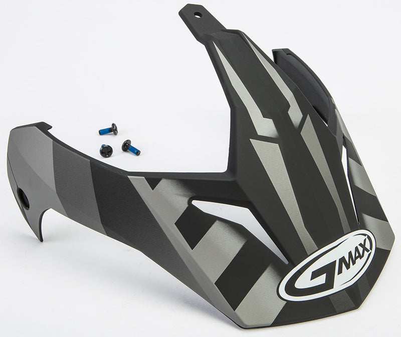 G-Max G011057 Visor for GM11D 15 Helmet - Flat Black/Dark Silver