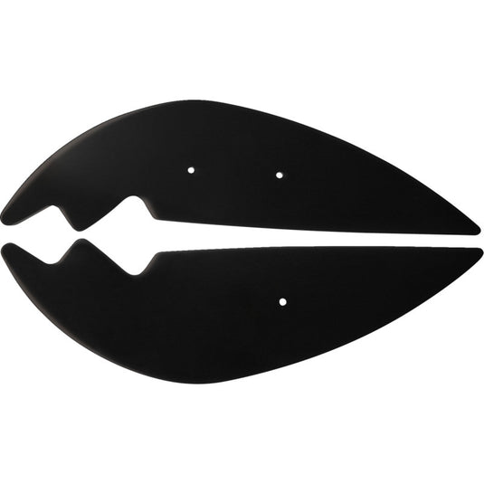 Show Chrome 52-934LBK Aeroflo Lower Wind Deflectors - Black