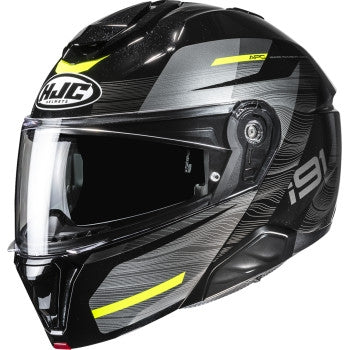 Hjc i91 Dusk Helmet (X-Small, Hi-Viz Yellow (MC-3H))