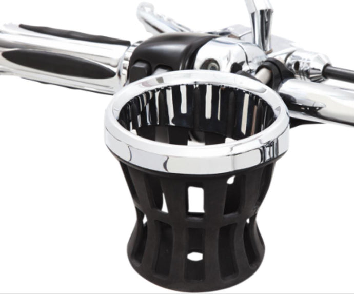 Ciro 50415 Drink Holder with 1 1/4in. Handlebar Mount - Chrome
