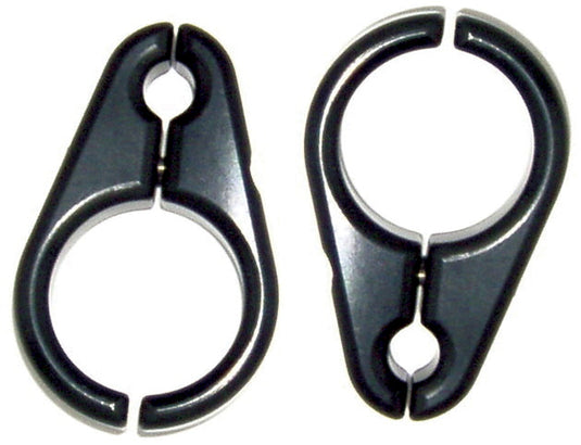Modquad BLC-1BLK 3/4in. Biillet Brake Line Clamps - Black Anodized - 5/16in.