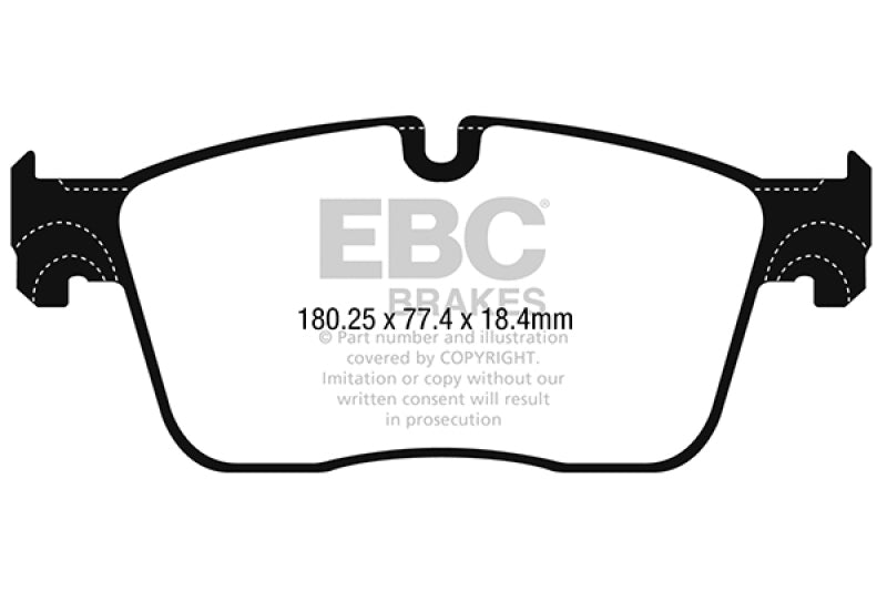 Load image into Gallery viewer, Ebc DP42253R EBC Yellowstuff Brake Pad Sets
