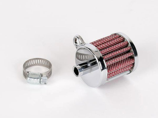 Drag Specialties 2110-0322 Mini Crankcase Vent Filter - Chrome