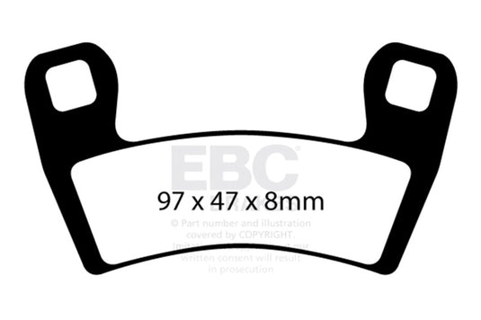 Ebc Powersports SXR657HH EBC SXR Brake Pads