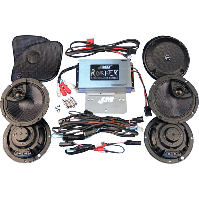 J&M RKT6-400HR16-UL4 Rokker Stage-6 400W Amplifier/ Speaker Kit