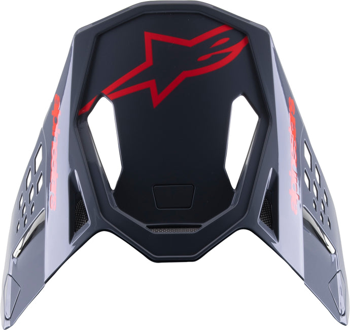 Alpinestars Visor for S-M8 Radium Helmets  - Black/Neon Red