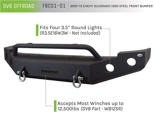 Dv8 Offroad FBCS1-01 DVE Front Bumpers