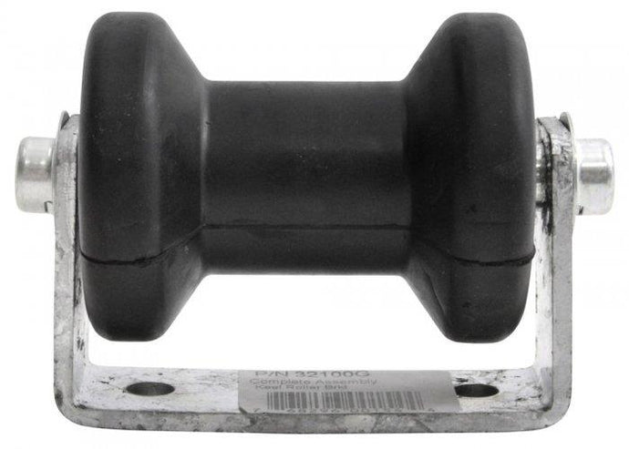 C.E. Smith 32100G Stationary Keel Roller Bracket for Frame - 2-3/4in. Hole Centered - 4in. Roller