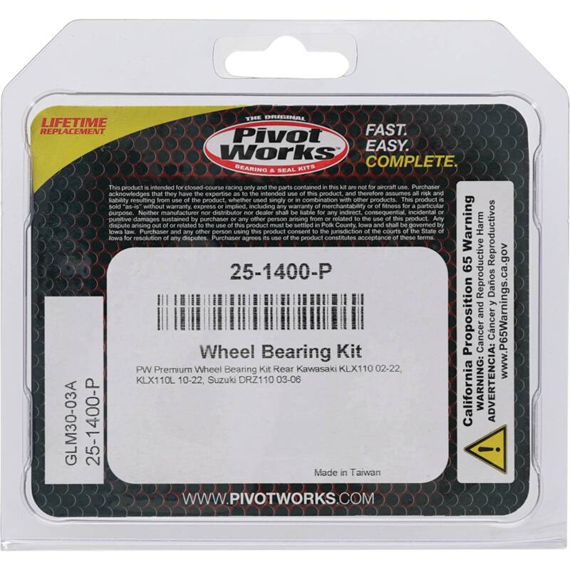 Load image into Gallery viewer, Pivot Works 25-1400-P PIV Wheel Bearing Kit
