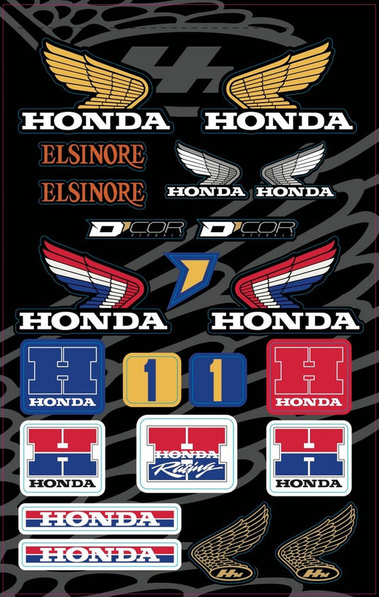 Dcor 40-10-103 Decal Sheet - Honda Retro