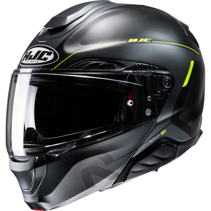 Load image into Gallery viewer, Hjc RPHA 91 Combust Helmet (Small, Semi-Flat Hi-Viz Yellow (MC-3HSF))
