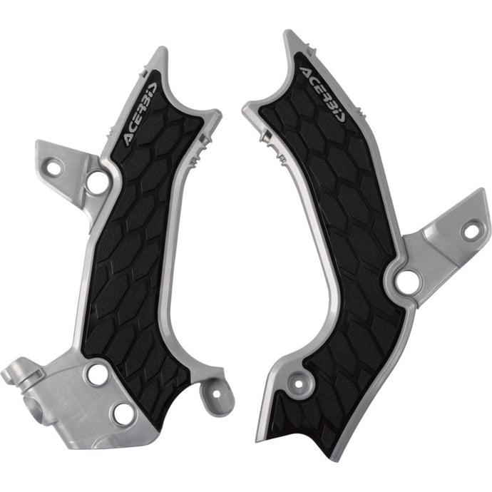 Acerbis 2983671015 X-Grip Frame Guard - Silver/Black