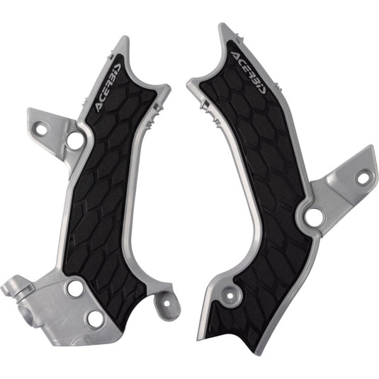Acerbis 2983671015 X-Grip Frame Guard - Silver/Black