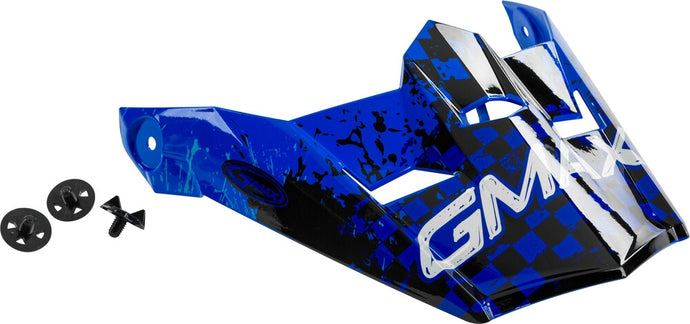 G-Max Visor with Screws for MX-46Y Anim8 Helmets - Blue/Silver/Black - YS-YL