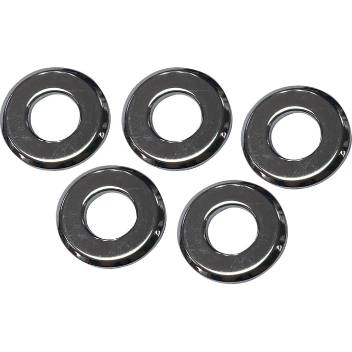 Drag Specialties 0214-2731 Axle Washers - Front - 1/2in. x 1 1/8in. x 3/32in. - Chrome