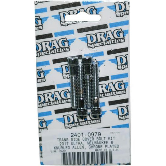 Drag Specialties 2401-0979 Transmission Side Cover Bolt Kit - Knurled