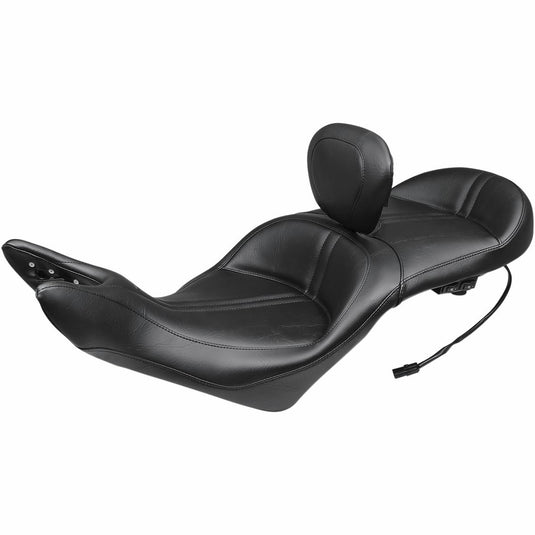 Mustang 79723 Heated One-Piece Touring Seat with Driver Backrest