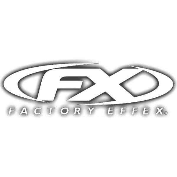 Factory Effex 14-94026 Die-Cut Sticker - 3ft. Logo - Factory Effex - White