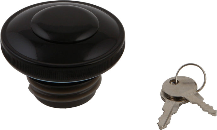 Harddrive 03-0320AB-A Screw in with Lock and Cover Vented Gas Cap - Gloss Black