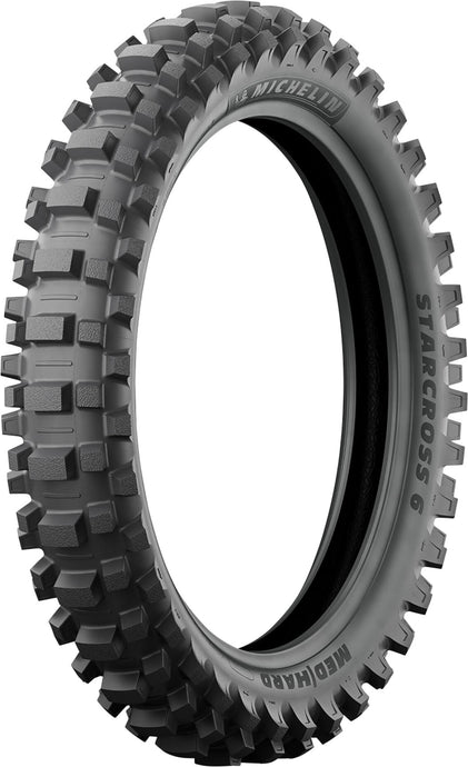 Michelin 02281 Starcross 6 Medium Hard Rear Tire - 110/100-18