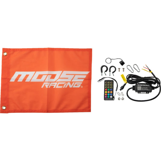 Moose Racing SB-CHSBTR-131PU Deluxe Bluetooth RGB Chase Whip It Light Rods - 3ft.