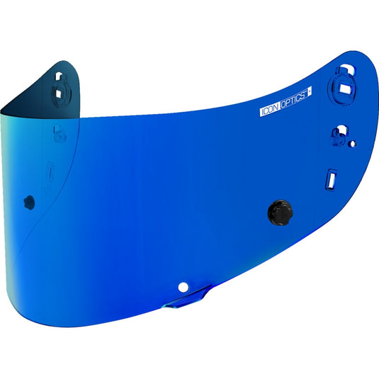 Icon Tracshield for  Airframe Pro/Airform/Airmada Helmets - Boatdrink Blue