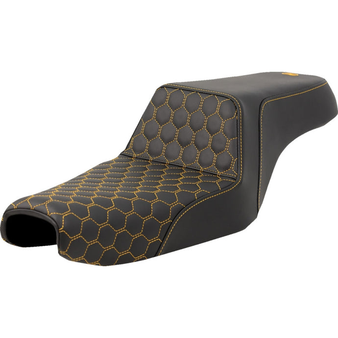 Saddlemen 807-11-17707 Step-Up HC Seat - Gold Stitching